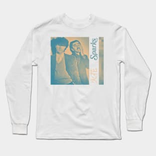 Sparks / Retro Style Duotone Fan Art Long Sleeve T-Shirt